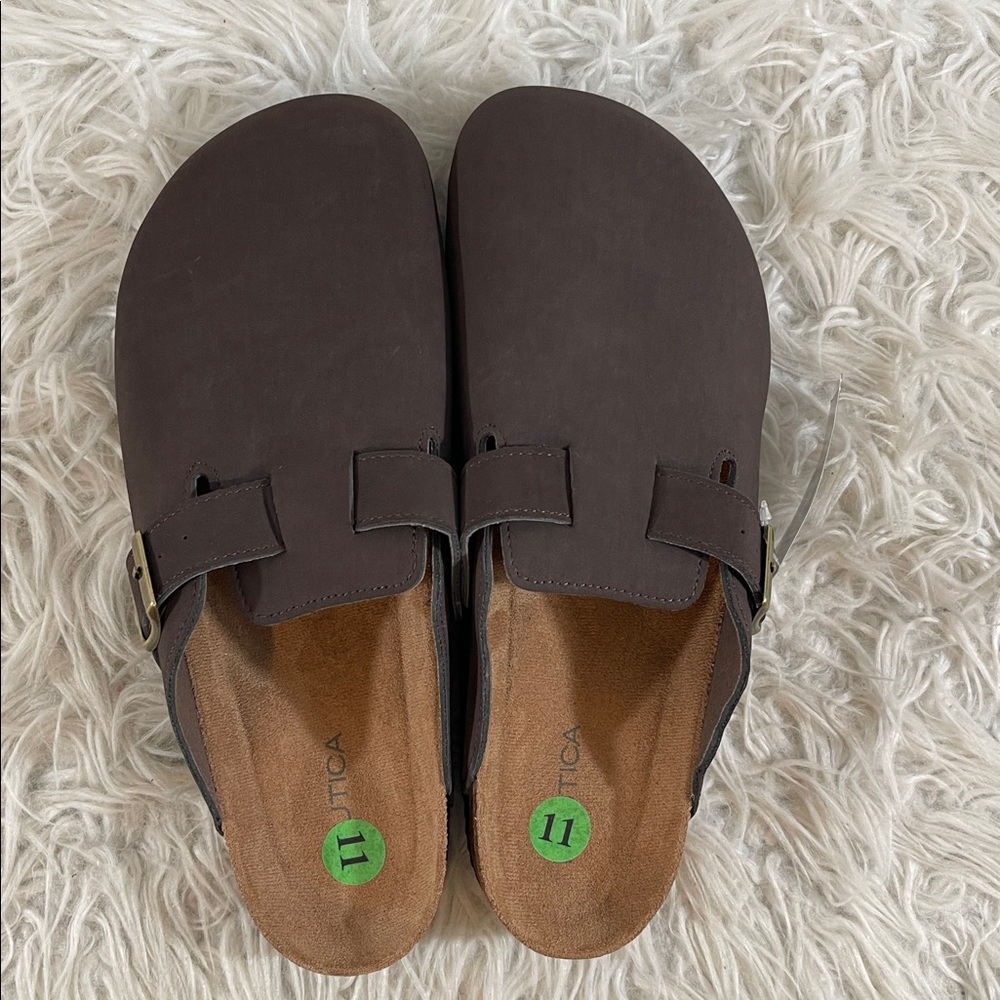 NAUTICA Slip On Loafers Shoes Dark Brown Size 11 NEW - Picture 6 of 13